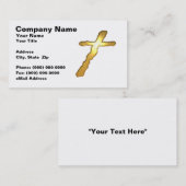 3D Gold Cross Visitekaartje (Voorkant / Achterkant)