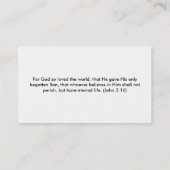 3D Gold Cross Visitekaartje (Achterkant)