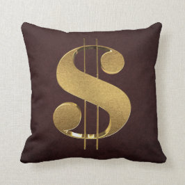 3D Gold Dollar Kussen