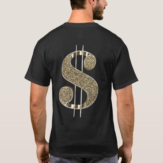 3D Gold Dollar T-shirt (Achterkant)