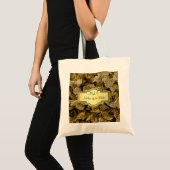 3D Gold Hydrangea Monogram Moeder van de Bride Bag Tote Bag (Voorkant (product))