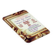 3D Golden Floral Botanical Lijst Magneet (Rechterzijde)