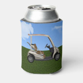 3D golfkar op gras Blikjeskoeler (Blikje Achterkant)