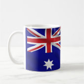 3D golvende Australische nationale vlag Koffiemok (Links)