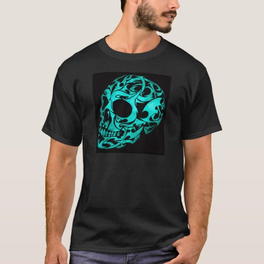 3D gothische schedel T-shirt (Voorkant)