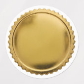 3D goud folie zegel sterren explosie uitmuntendhei Labels (Design 1)