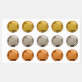 3D goud folie zegel sterren explosie uitmuntendhei Labels (Vel)