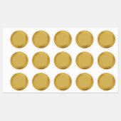 3D goud folie zegel sterren explosie uitmuntendhei Labels (Vel)