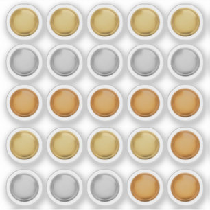 3D gouden folie zegel Elegante Exclusiviteit Prijs Sticker