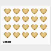 3D gouden folie zegel hart uitmuntendheidsprijs me (Vel)