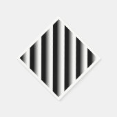 3D Gradient Black, Gray and White Stripe Servet (Hoek)