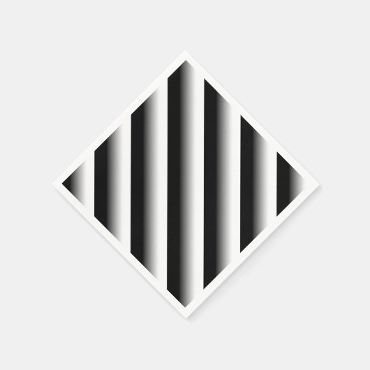 3D Gradient Black, Gray and White Stripe Servet (Hoek)