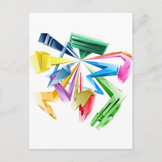 3D-graffiti Briefkaart (Voorkant)