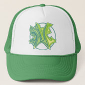 3d Graffiti logo - M - Trucker Hat Trucker Pet (Voorkant)