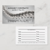 3D grafische chipkaart voor wervelkolom Visitekaartje (Voorkant / Achterkant)