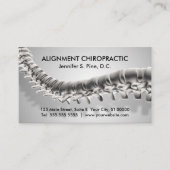 3D grafische chipkaart voor wervelkolom Visitekaartje (Voorkant)