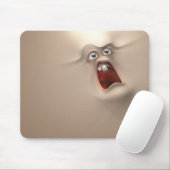 3d grappig gezicht muismat (Met muis)