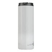 3D grappig neergestort metalen raket Thermosbeker (Achterkant)