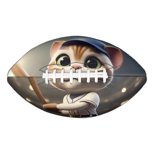 3D grappige honkbalkat, American Football (Voorkant)