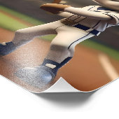 3D grappige honkbalkat, Foto Afdruk (Hoek)