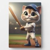 3D grappige honkbalkat, Fotoplaat (voorkant)