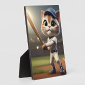 3D grappige honkbalkat, Fotoplaat (Zijkant)