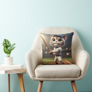 3D grappige honkbalkat, Kussen