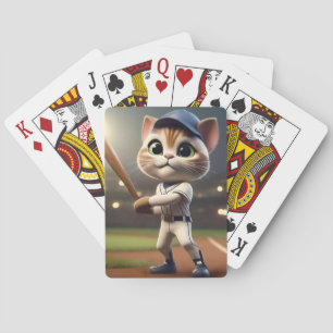 3D grappige honkbalkat, Pokerkaarten