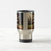 3D grappige honkbalkat, Reisbeker (Center)