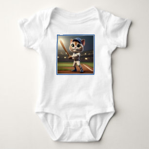 3D grappige honkbalkat, Romper
