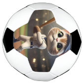 3D grappige honkbalkat, Voetbal (Gedraaid)