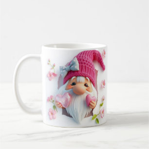 3d grappige kabouter mok wrap, 3d ontwerp mok wrap