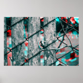 3D Graveyard Fence Poster (Voorkant)
