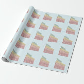 3D Greatest Mam Ever design Cadeaupapier (Uitgerold)