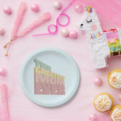 3D Greatest Mam Ever design Papieren Bordje (Feest)