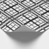 3D grey geometric abstract pattern background.3d b Cadeaupapier (Hoek)