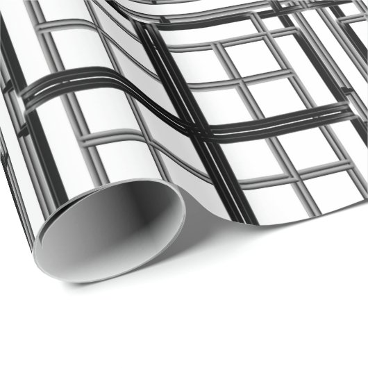 3D grey geometric abstract pattern background.3d b Cadeaupapier (Rol Hoek)