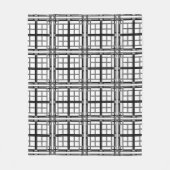 3D grey geometric abstract pattern background.3d b Fleece Deken (Voorkant)