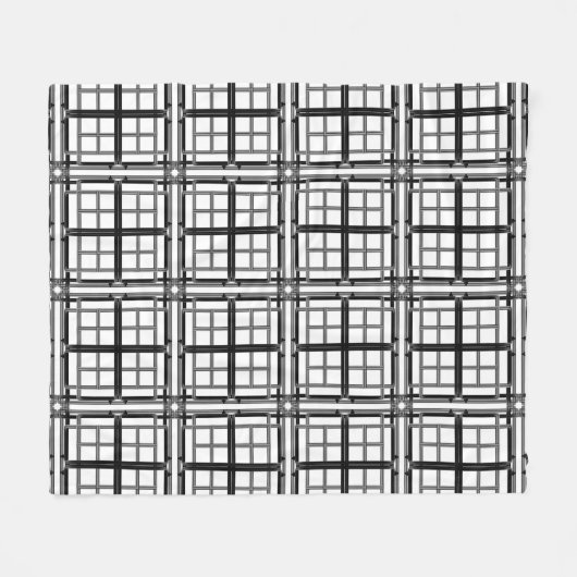 3D grey geometric abstract pattern background.3d b Fleece Deken (Voorkant (Horizontaal))