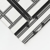3D grey geometric abstract pattern background.3d b Fleece Deken (Hoek)