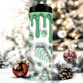3D Groene Kerstboom Cakejes Thermosbeker
