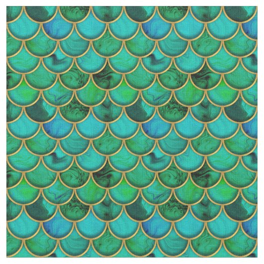 3D groene schalen met goud Stof (Close Up)