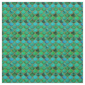 3D groene schalen met goud Stof (Swatch)
