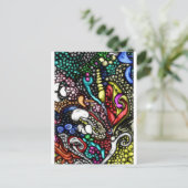 3d groet- en postkaarten met digitale kunststijl (Staand voorkant)