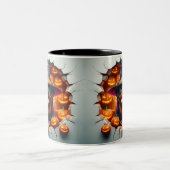 3D Halloween Dog Bal Halloween Mugs, Tea, Coffee Tweekleurige Koffiemok (Center)