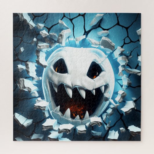 3D Halloween Ghost Gebarsten Gat Legpuzzel (Verticaal)