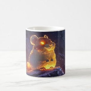 3D hamster verlicht van binnenuit met Koffiemok