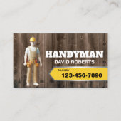 3D Handyman Reparatie Onderhoud Service Hout Visitekaartje (Voorkant)