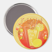 3D Happy Hour Drink Magnet (Voorkant / Achterkant)