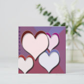 3D-hart Hartelijk dank Feestdagenkaart (Staand voorkant)